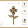 Cheung's Mythra Golden Flower Cast Iron Wall Hook - 3 of 4