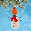 De Carlini Italian Ornaments 8.0 Inch Shiver Me Timbers Christmas Tree Ornament , Italian, Ornament, Snowman (1PC) - 2 of 4