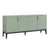 YOOCOZZ Utility Storage Cabinet & Sideboard Cabinet with Aluminum Handles and Adjustable Shelves for Entryway - 4 of 4