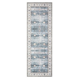 COZONY Floral Area Rug for Living Room,Soft Non Slip Bedroom Mat Non Skid Extra Large Distressed Vintage Floor Carpet Low Pile for Dining Room - 1 of 4
