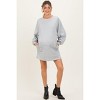Pinkblush Heather Grey Bubble Sleeve Maternity Sweatshirt Mini Dress - 2 of 4