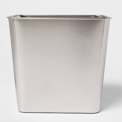 Stainless Steel Bathroom Wastebasket - Made By Design™