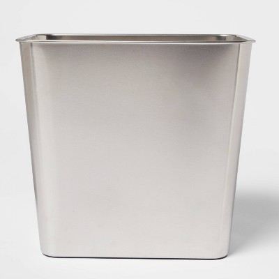 Photo 1 of Stainless Steel Bathroom Wastebasket