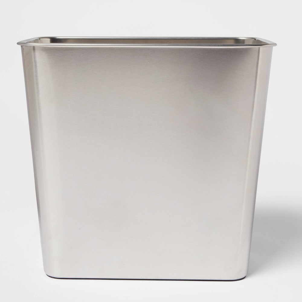 Stainless Steel Bathroom Wastebasket - Made By Design