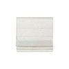 Dsvimoy Curtain Panel White Linen Blend Light Filtering Cordless Roman Shade for Relaxing Spaces, White, 10.24"*6.17"*7.48" - 2 of 4