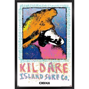 Trends International Netflix Outer Banks: Season 4 - Male Kildare Island Surfboard Co. Framed Wall Poster Prints - 1 of 4