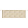 vidaXL Garden Bench Cushion Beige 59.1 in.x19.7 in.x2.8 in. Oxford Fabric - 4 of 4