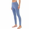 Women's Jeans High Waist Faux Denim Leggings with Pockets - 2 of 4