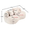 Lyngins Corduroy Bean Bag Chairs for Kids and Adults,Comfy Lazy Chairs with High Back for Living Room - 3 of 4