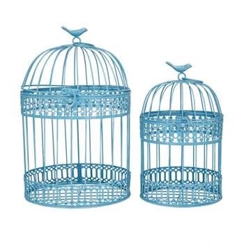 Set of 2 Metal 15.6" Country Cottage Birdcage - Olivia & May