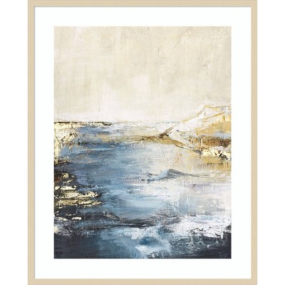 Astonish 3 Svelte Natural Framed Abstract Giclee Print