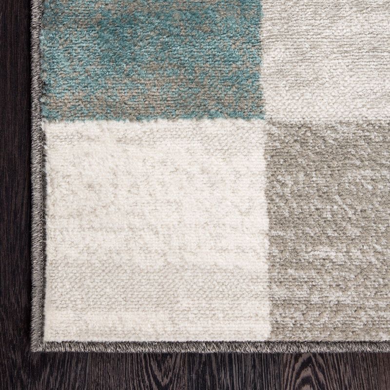 Contemporary Tile Modern Indoor Area Rug or Runner by Blue Nile Mills, 4 of 11