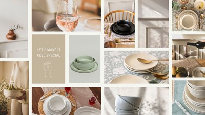 Gray Ceramic Oval Serving Platter with Glossy Finish