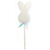 31.0 Inch Bunny Head On Stick Tye-Dye Rabbit Fabric Figurines - 3 of 4
