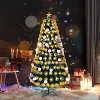 VINGLI 6ft Pre-lit Fiber Optic Christmas Artificial Tree w/Multicolor LED Lights, Snowman & Star Topper - 3 of 4