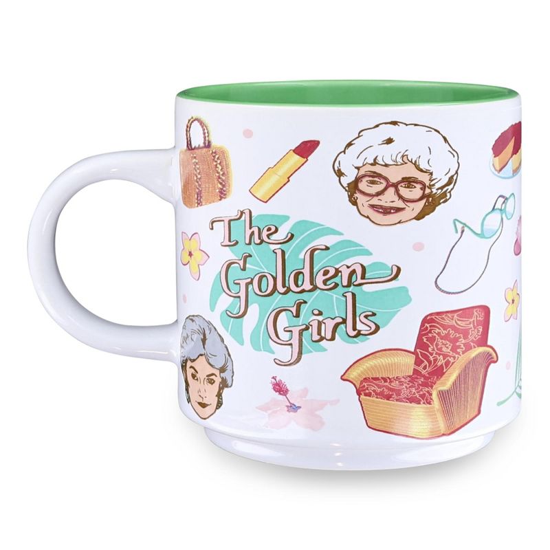 Silver Buffalo The Golden Girls Icons Ceramic Coffee Mug | Holds 13 Ounces, 1 of 4