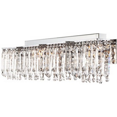 Chrome Crystal 37" 4-Light Bath Vanity Fixture