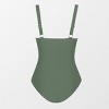 Women's Wide Straps Vintage Square Neck One-Piece Swimsuit-Cupshe - 3 of 4