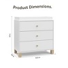 Storkcraft California 3 Drawer Dresser with Removable Changing Topper - 4 of 4