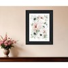 HomeRoots Peony Floral Block Black Framed Print Wall Art - 2 of 4