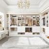 Aheaplus Freestanding Closet System with 4 Drawers and Storage, Walk-In Wardrobe Organizer with Hanging Rod - 3 of 4