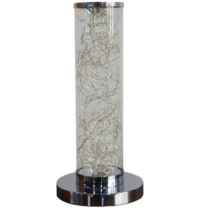 13-Inch Exposed Rope LED Minari Clear Column Floor Lamp - 1 of 1