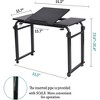 Overbed Table with Wheels - Laptop Desk Cart, Adjustable Height and Length, Table Over The Bed for Hospital and Home Use - 4 of 4