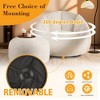 GYIIYUO 47" Giant Bean Bag Swivel Chair with Footstools - Comfy Plush Round Shell Soft Accent Chaise Lounge Indoor Chair - 3 of 4