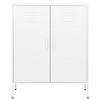 VidaXL Storage Cabinet White 31.5"x13.8"x40" Steel - 3 of 4