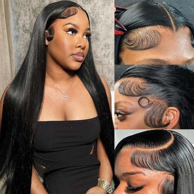 Jessie's Wig Lagos Hairline M Shaped Hairline Straight 7x5 Pre Cut Lace Wig 20" 26"