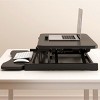 Standing Desk Converter Dual Tier with Adjustable Height Metal Frame for Dual Monitors 32in -3irtyhousy - 3 of 4