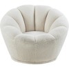 Meridian Furniture,Dream White Faux Sheepskin Fur Accent Chair - 4 of 4