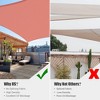 Yescom 12x12 Ft 97% UV Block Square Sun Shade Sail Canopy Outdoor Backyard Garden Pool Red - 3 of 4