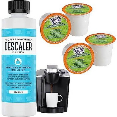 Impresa 8 Oz Coffee Machine Descaler Cleaning Kit 2 Uses Per