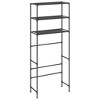 Angel Sar 3-Tier Over Laundry Storage Rack, Black Metal Shelf Organizer 27.2x11x66.5 Inch for Laundry Room - 2 of 4