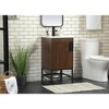 Elegant Lighting 18 inch single bathroom vanity in walnut - 3 of 4