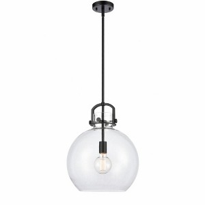 Newton Sphere - 1 Light Stem Hung Pendant In Industrial Style-19.63 Inches Tall and 14 Inches Wide - 1 of 1