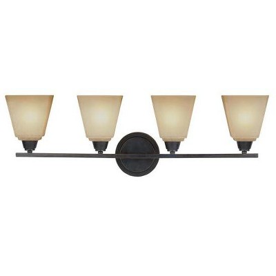 Generation Lighting Parkfield 4 light Flemish Bronze Wall Bath Fixture 4413004-8