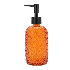 Unique Bargains Cylinder Argyle Soap Dispenser 1 Pc - 1 of 4