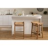 South Shore Set of 2 30" Balka Counter Height Barstools Rattan/Natural - 2 of 4