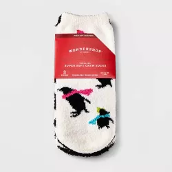 Toddler Penguins 2pk Cozy Crew Socks with Gift Card Holder - Wondershop™ White 2T-3T