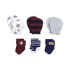 Hudson Baby Infant Boy Caps or Headbands, Bibs, Mittens and Socks 12pc Set, Sports, 0-6 Months - 4 of 4