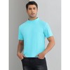 Lars Amadeus Men's Short Sleeves Basic Regular Fit Mock Neck Turtleneck T-Shirt - 2 of 4