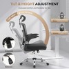 Ergonomic High-Back Mesh Office Chair with Adjustable Headrest, Wheels & Swivel for Home Office, Gaming Room, and Desk Tasks,Desk Chair - 4 of 4