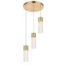 Elegant Lighting Constellation 3 light Gold LED Pendant - 4 of 4