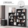 Sevobal Decorarive Bookshelf Bookshelf for Bedroom 5 Shelf Office Bookcase for Living Room, Black, 33"*11.6"*59.8" - 4 of 4
