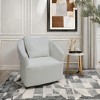 Modern Velvet 360¡ã Swivel High-Back Armchair Sofas with Upholstered Seat for Living Room, Bedroom, Office - 2 of 4