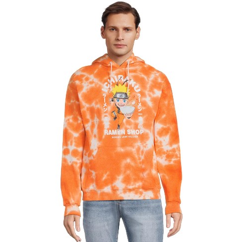 Naruto Shippuden Anime Men s Ichiraku Ramen Shop Tie dye Hoodie large Orange Target