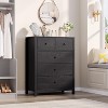 5-Drawer Dresser for Bedroom, Modern Tall Dresser Organizer with Storage Drawers, Sturdy Wooden Chest for Entryway, Hallway, Home Office - 3 of 4