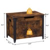 23.6"L Storage Chest with Lift-Top & 2 Safety Hinges, Sturdy Entryway Storage Bench, Multi-Functional Shoe Bench - 2 of 4